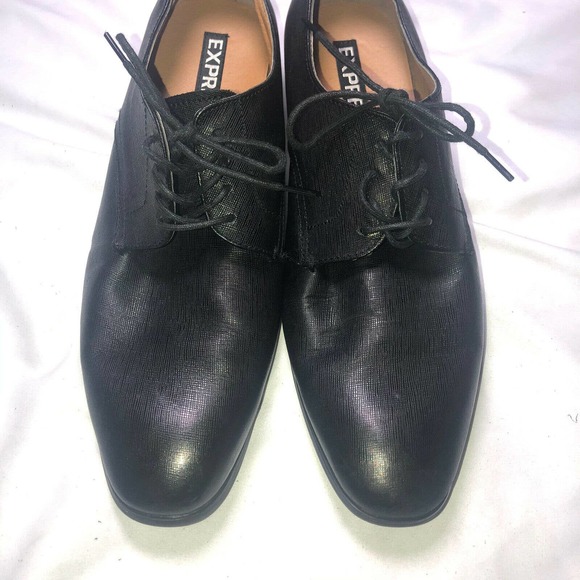 Express Leather Dress Shoes US Men’s Size‎ 10 Black - Picture 3 of 9